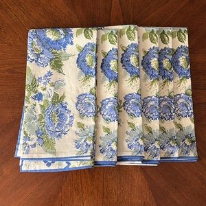 COPY - April Cornell set of six cloth napkins. New.
